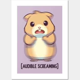 screaming hamster Posters and Art